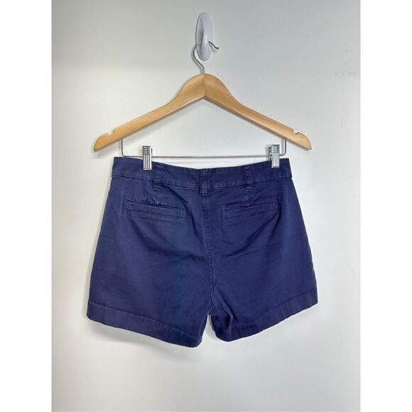 J. Crew Shorts Womens 2 Navy Blue Chino With Pockets - Picture 3 of 7